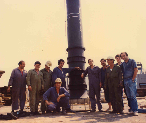 Axial flow pump with DP team